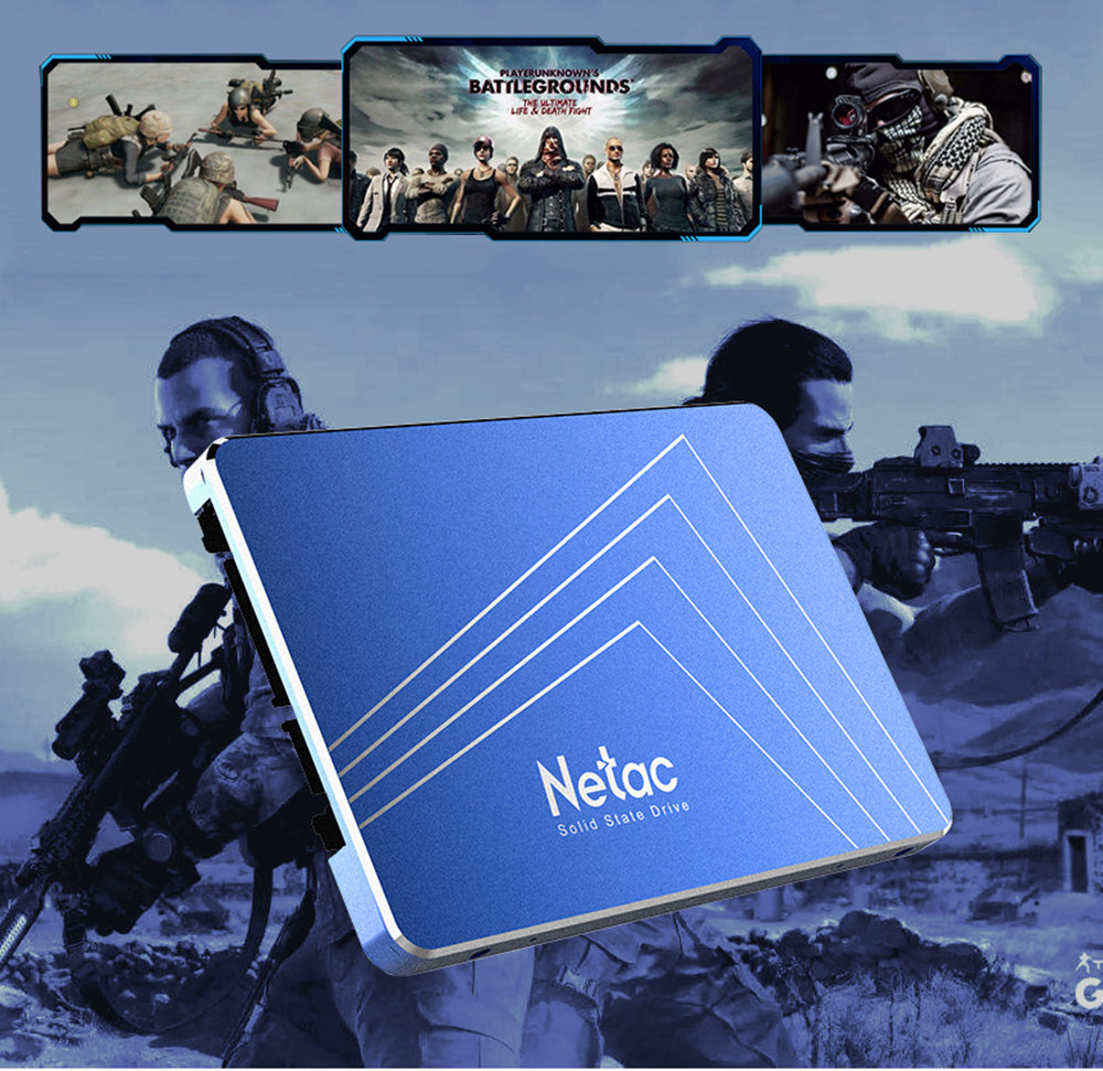 Netac N600S 1TB SSD 2.5 Inch Solid State Drive SATA3 Interface Read Speed 500MB/s - Blue