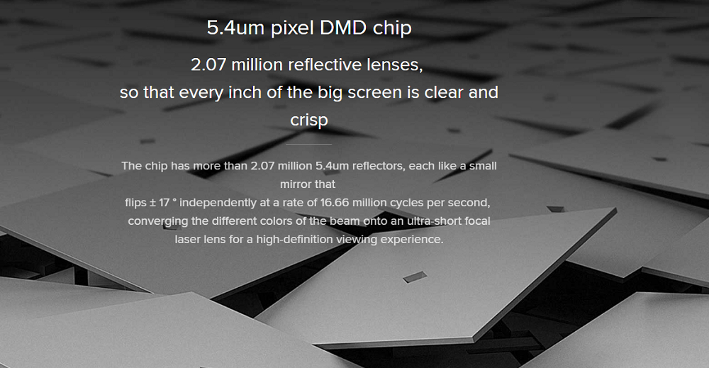 [HK Stock][International Edition] Xiaomi Mijia Laser Projector 5000 Lumens Full HD 4K Ultra Short Focal Lens ALPD 3.0 Laser Light Dual Band WIFI - White