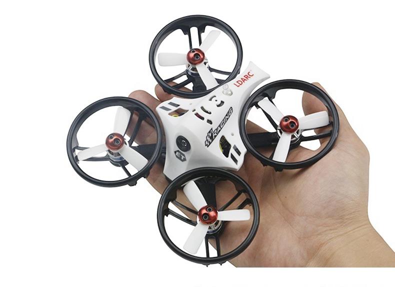 KINGKONG/LDARC ET125 V2 FPV Racing Drone F3 FC OSD 12A BLHELI_S 4 In 1 ESC 5.8G 16CH VTX RX2A PRO Receiver - BNF