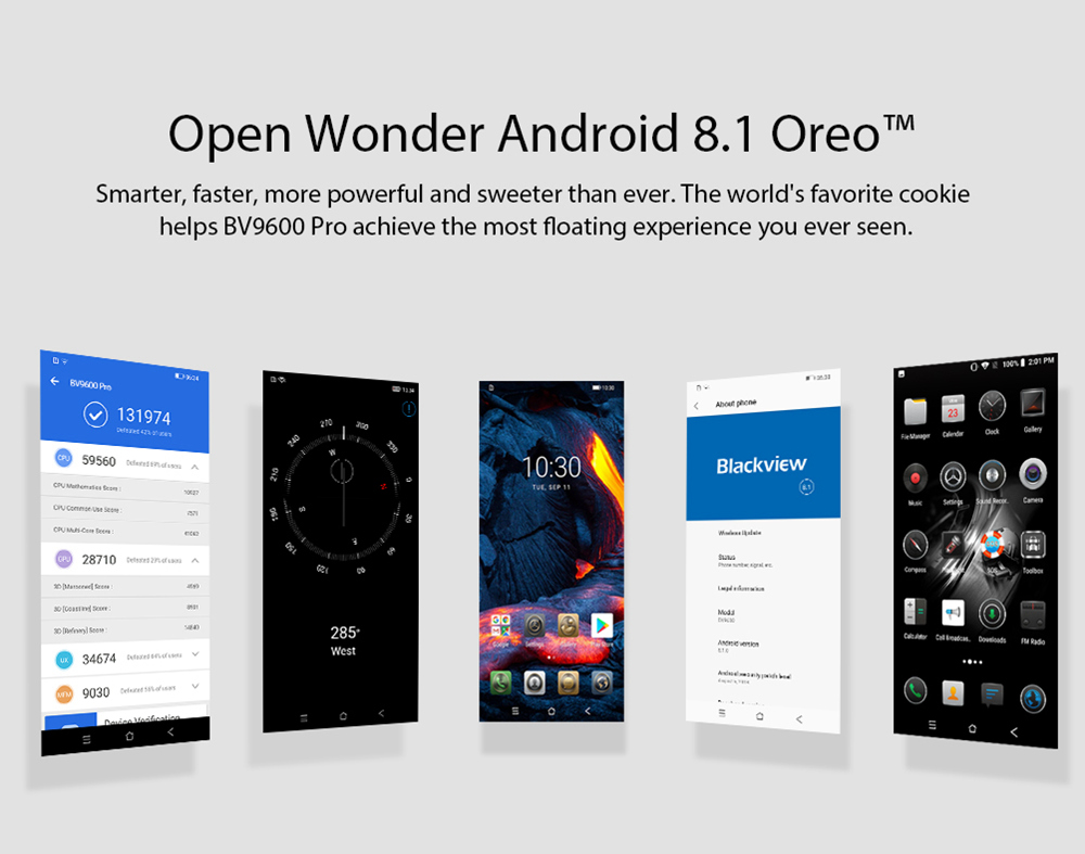 [HK Stock]Blackview BV9600 pro 6.21 Inch 4G LTE Smartphone Helio P60 6GB 128GB 16.0MP + 8.0MP Dual Rear Cameras Android 8.1 IP68 Wireless Charging NFC Face Unlock - Silver