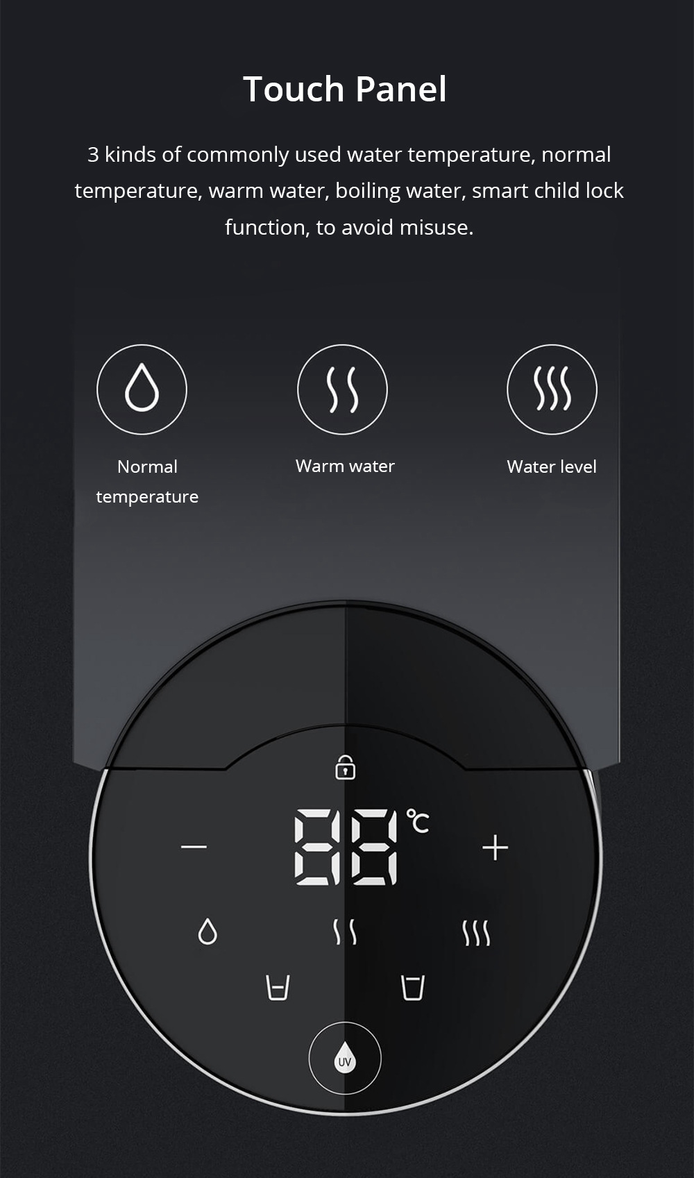 [Installation Edition]Xiaomi Viomi X3 Smart Water Purifier UV Sterilization Reverse Osmosis APP Remote Control - Gray