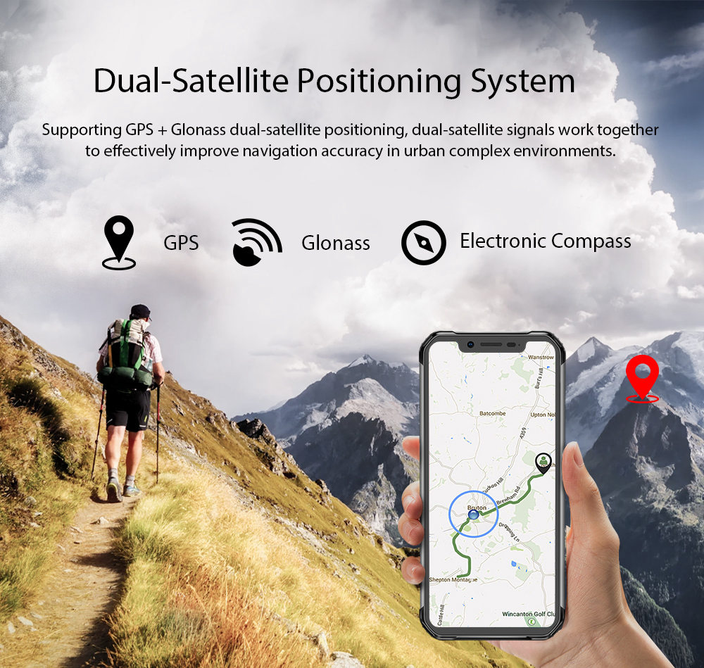 [HK Stock]Blackview BV9600 pro 6.21 Inch 4G LTE Smartphone Helio P60 6GB 128GB 16.0MP + 8.0MP Dual Rear Cameras Android 8.1 IP68 Wireless Charging NFC Face Unlock - Silver