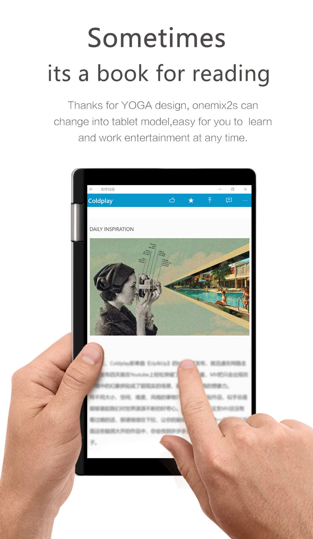 One Netbook One Mix 2S Yoga Pocket Laptop Intel Core M3-8100Y Dual Core Touch ID (Silver) + Original Stylus Pen