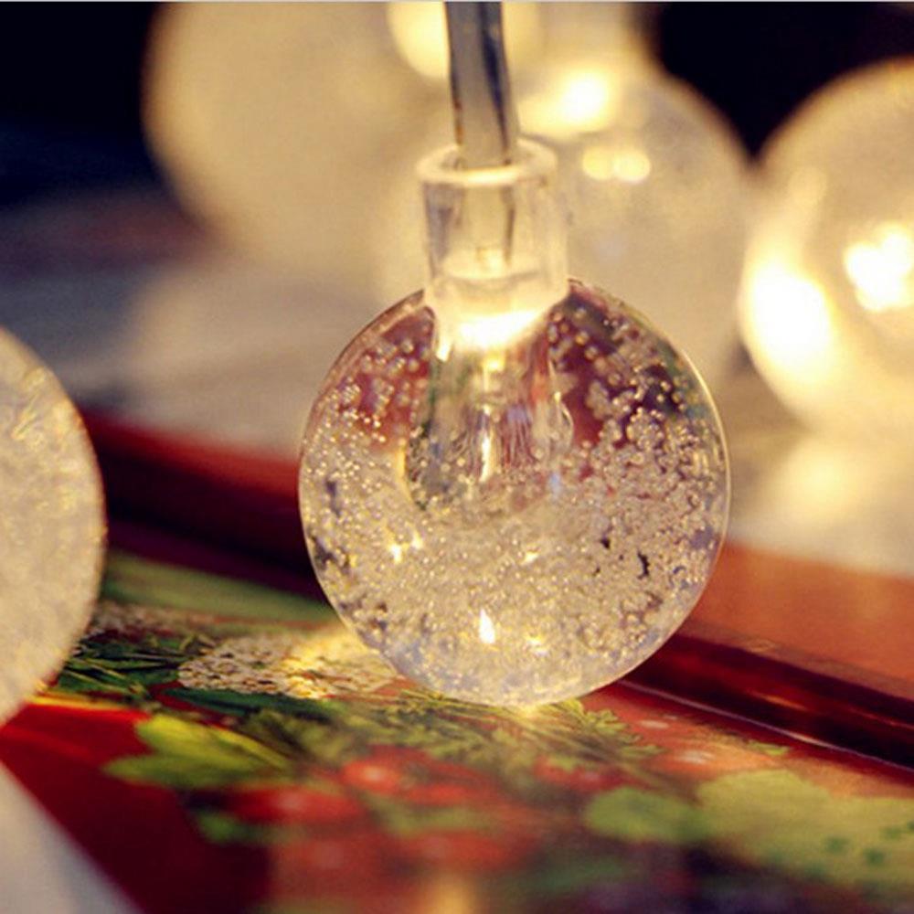 20PCS LED Bubble Ball Battery LED String Lights Holiday Christmas Party Garden Decoration Lights (2.2 Meters) - Multi-co