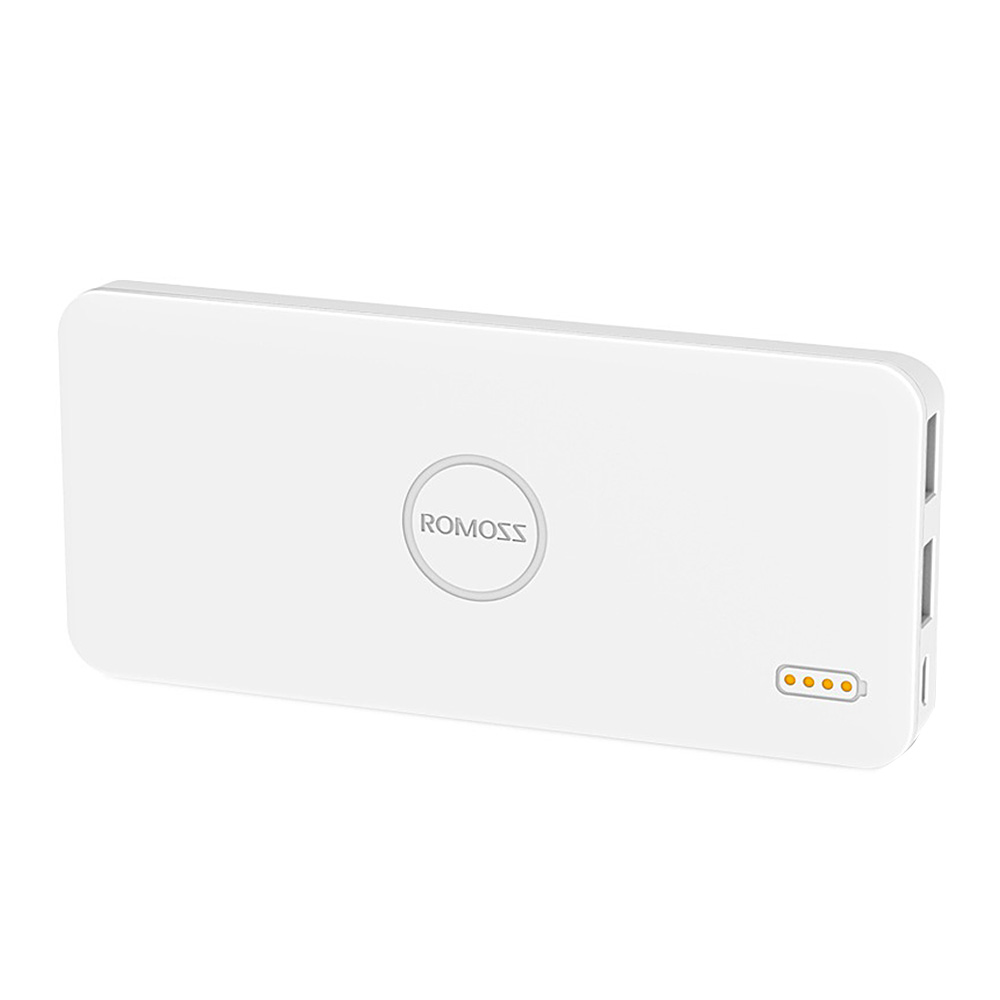 [HK Stock] Original ROMOSS Polymos05 5000mAh Dual USB Li-polymer Power Bank Mobile Charger - White