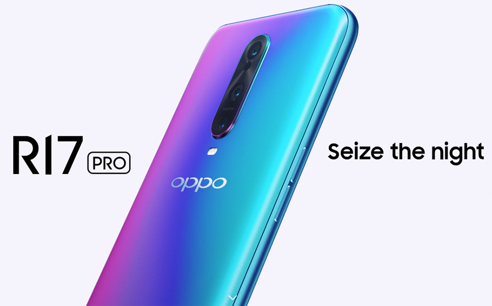 OPPO R17 Pro 6.4 Inch 4G LTE Smartphone Snapdragon 710 8GB 128GB 12.0MP+20.0MP+3D Triple Rear Cameras Android 8.1 In-display Fingerprint Fast Charge - Emerald Green