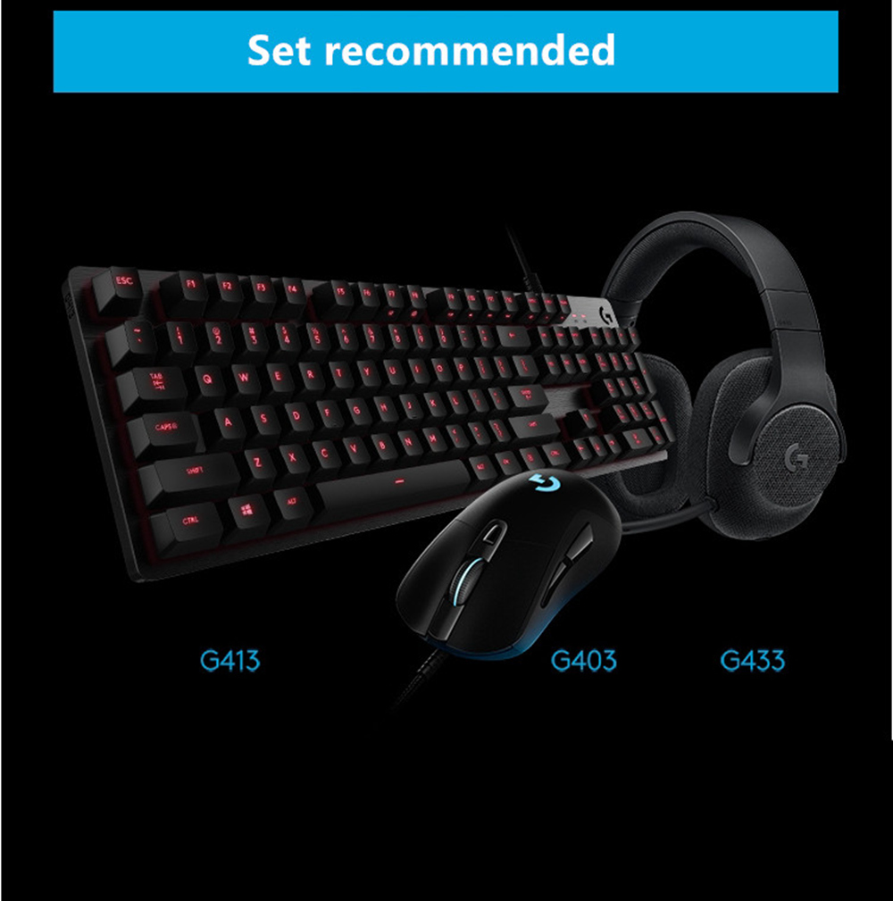 Logitech G433 Gaming Headset Wired 7.1 Sound Channel - Blue