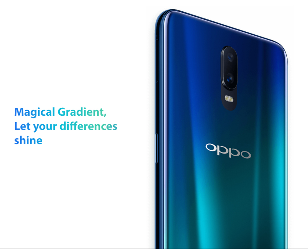 OPPO R17 6.4 Inch 4G LTE Smartphone Snapdragon 670 6GB 128GB 16.0MP+5.0MP Dual Rear Cameras Android 8.1 In-display Fingerprint Fast Charge - Ambient Blue