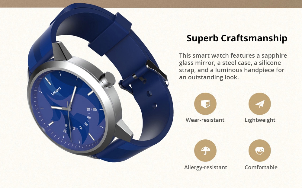 [Constellation Edition] Lenovo Watch 9 Quartz Smartwatch 5ATM Water Resistant Bluetooth 5.0 Sapphire Glass Heart Rate Monitor - Red Leo