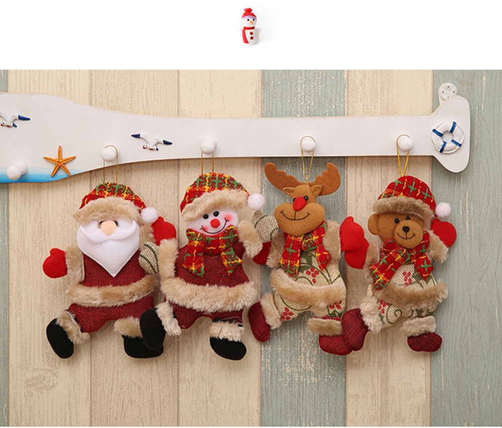 1PC Cute Christmas Tree Decoration Pendant Santa