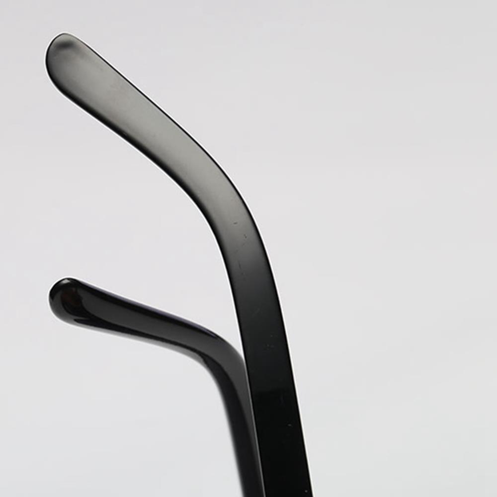 S17027 Unisex Retro Sunglasses General Large Square Gradient Color Lens - Black + Gray