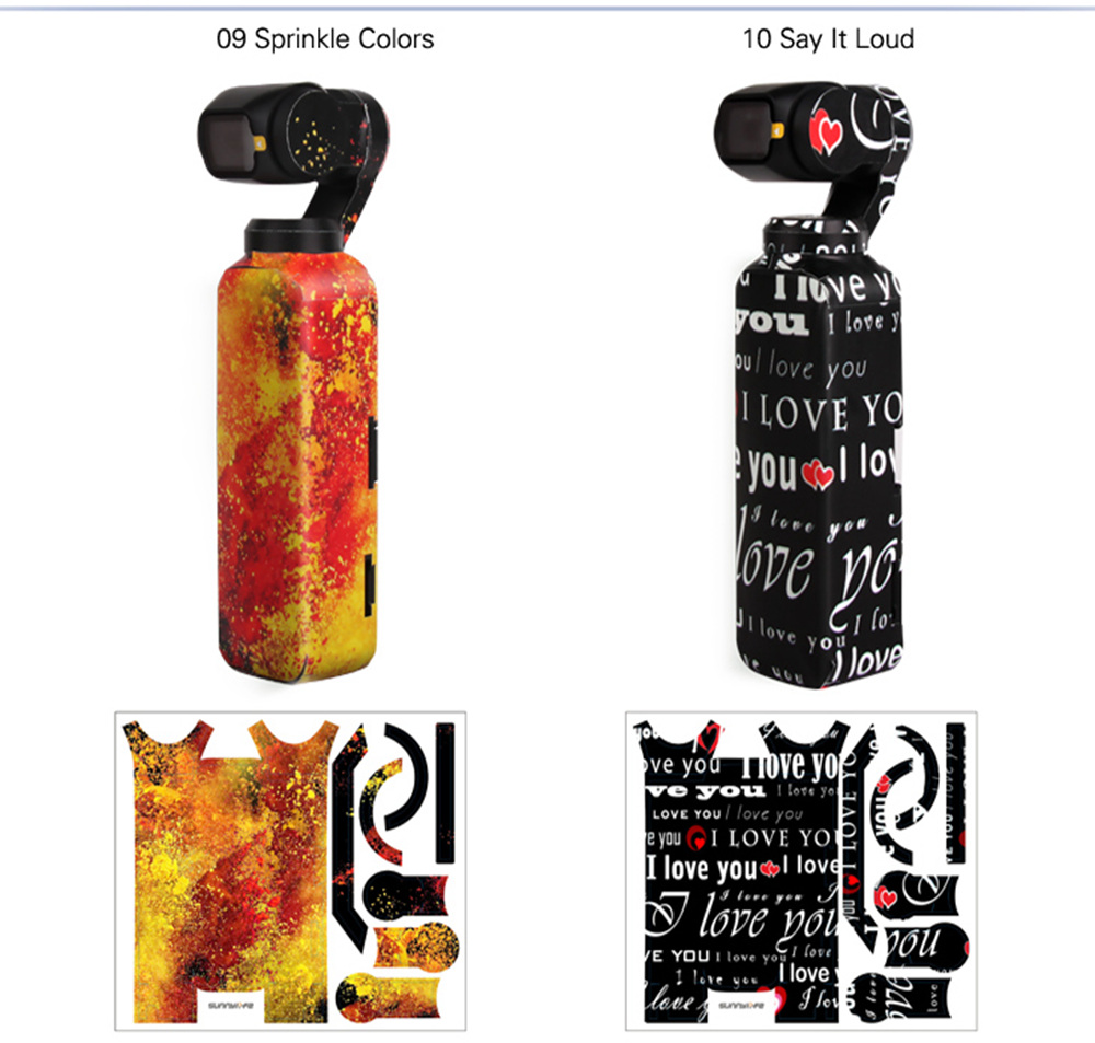 Sunnylife Exquisite Sticker for DJI OSMO Pocket Handheld Gimbal - Oil Painting