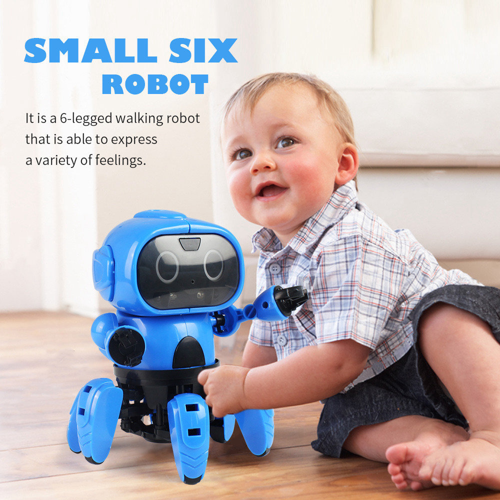 MoFun DIY 6-Legged Intelligent Robot Toy Gesture Sensing Follow Mode Infrared Obstacle Avoidance