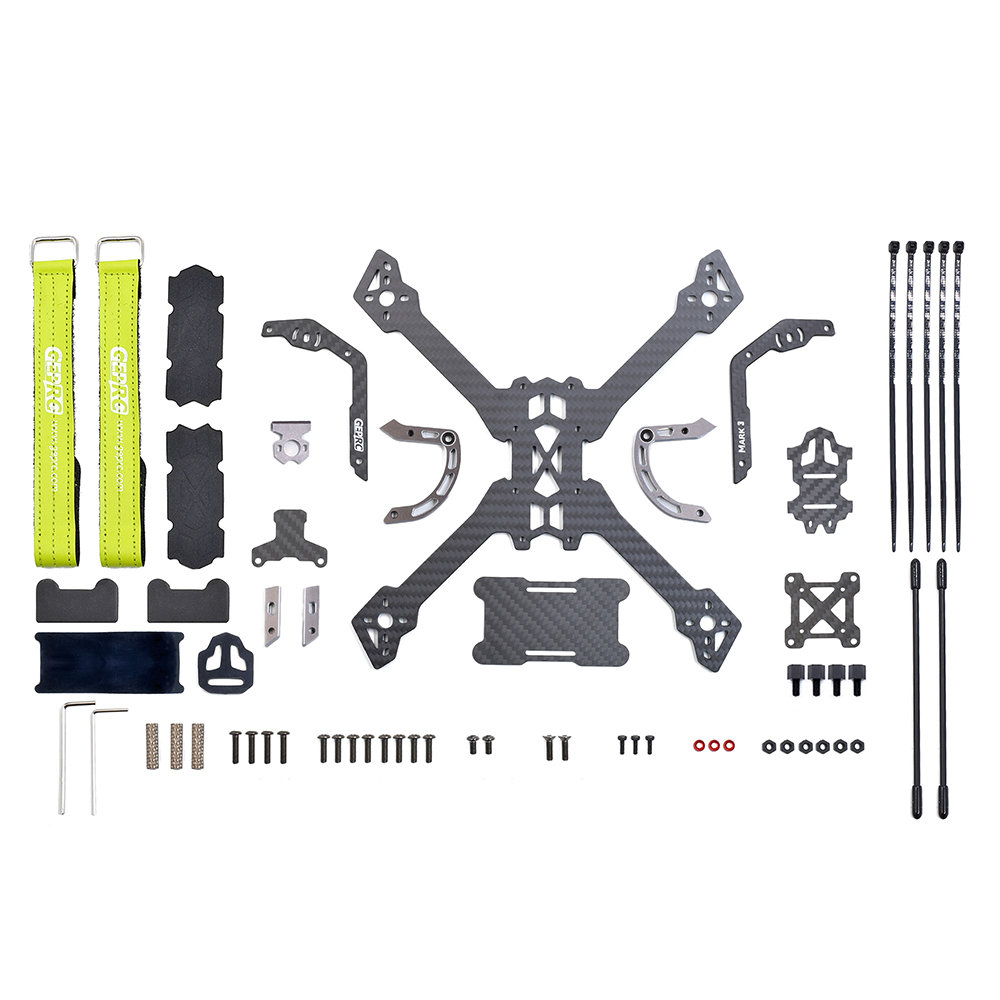 GEPRC Mark3-T5 225mm Wheelbase Carbon Fiber 4mm Base Thickness Unibody True-X Frame Kit