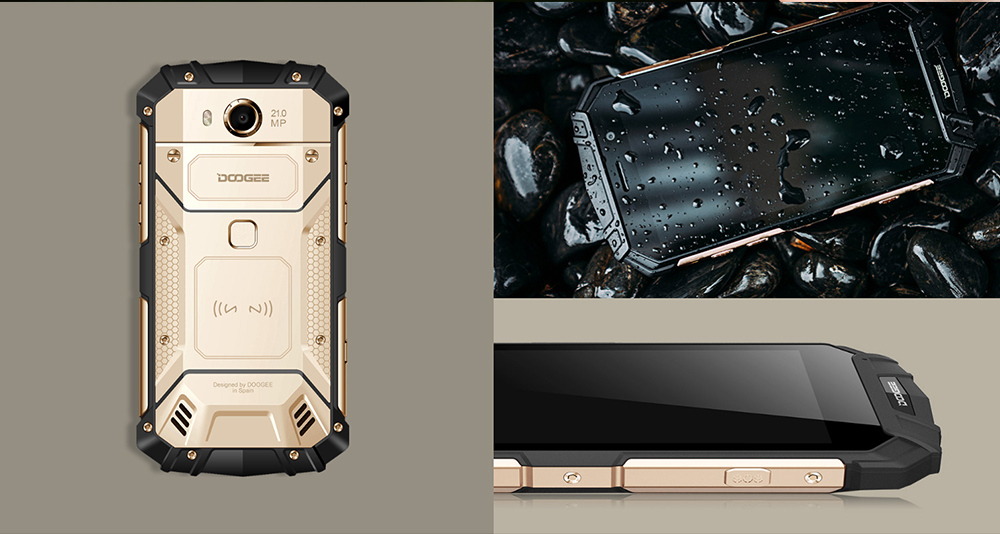 [HK Stock]DOOGEE S60 5.2 Inch 4G LTE Smartphone Helio P25 6GB 64GB 21.0MP Rear Camera Android 7.0 IP68 Fast Charge NFC - Silver