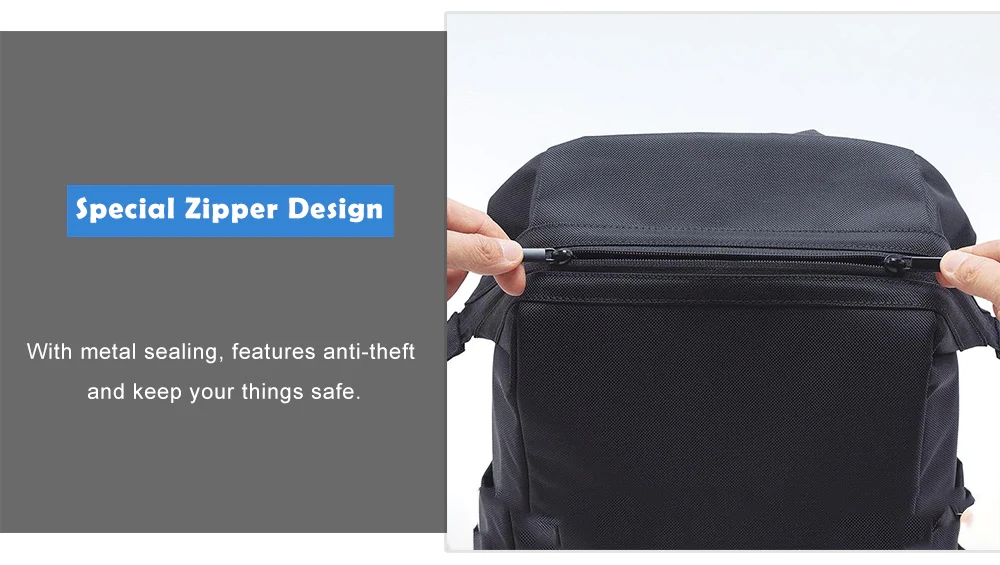 Xiaomi 90FUN Portable Creative Backpack Computer Bag - Black