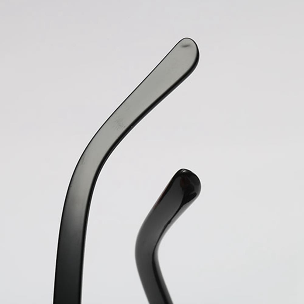 S17027 Unisex Retro Sunglasses General Large Square Gradient Color Lens - Black + Gray