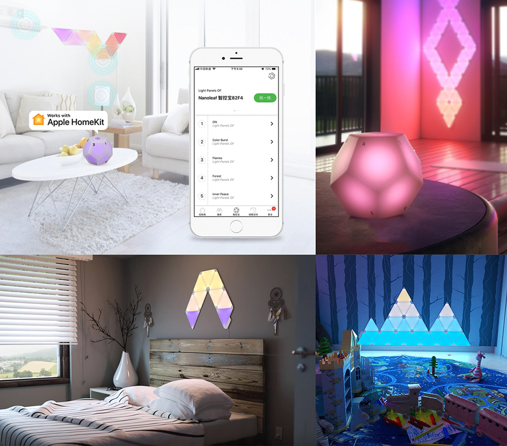 Nanoleaf Remote Dodecahedron-inspired Bluetooth HomeKit Remote Control Smart Home Accessories - White