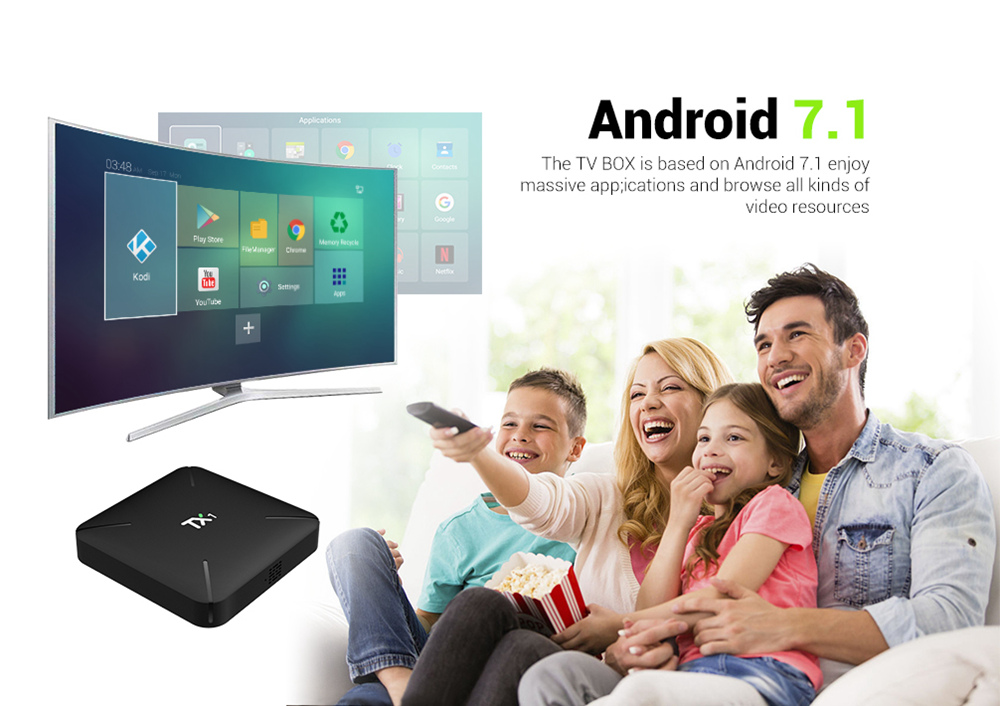 TANIX TX1 Allwinner H3 1GB/8GB 4K Android TV Box WiFi LAN H.265