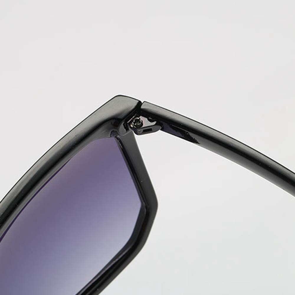 S17027 Unisex Retro Gradient Color Sunglasses Black Gray