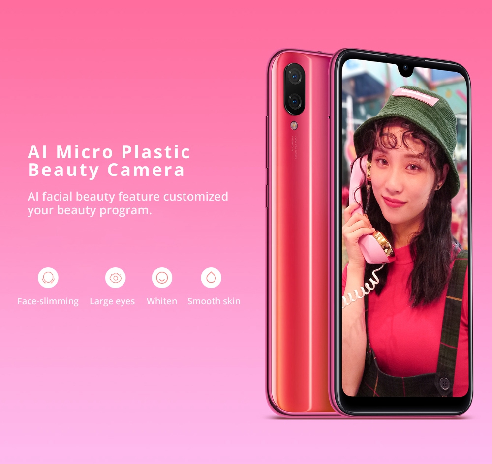 Xiaomi Mi Play 5.84 Inch 4G LTE Smartphone MTK P35 4GB 64GB 12.0MP+2.0MP Dual Rear Cameras MIUI 10 Touch ID - Red