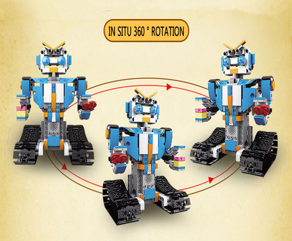 MoFun M4 BB13004 351PCS 2.4G 4CH DIY Smart Remote Control Building Block RC Robot Toy