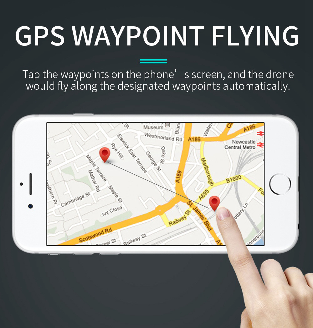 JJRC H78G 1080P GPS  5G WiFi FPV Foldable RC Drone Follow Me Mode RTF - White