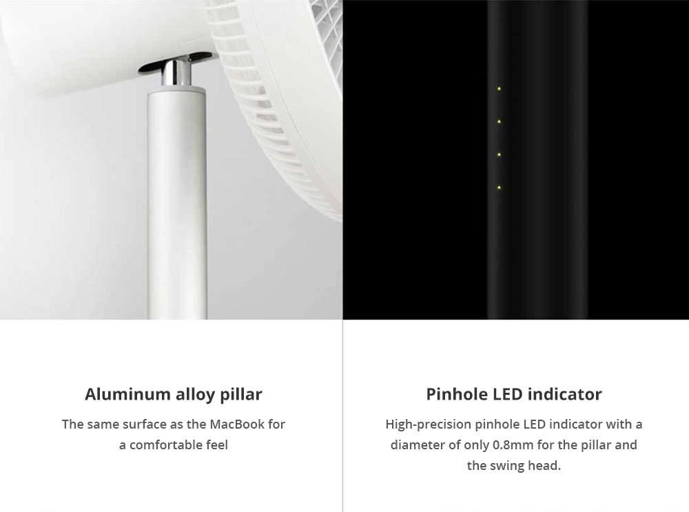 Xiaomi Smartmi Natural Wind Frequency Conversion DC Floor Fan WiFi APP Remote Control Built-in Battery Fan - White