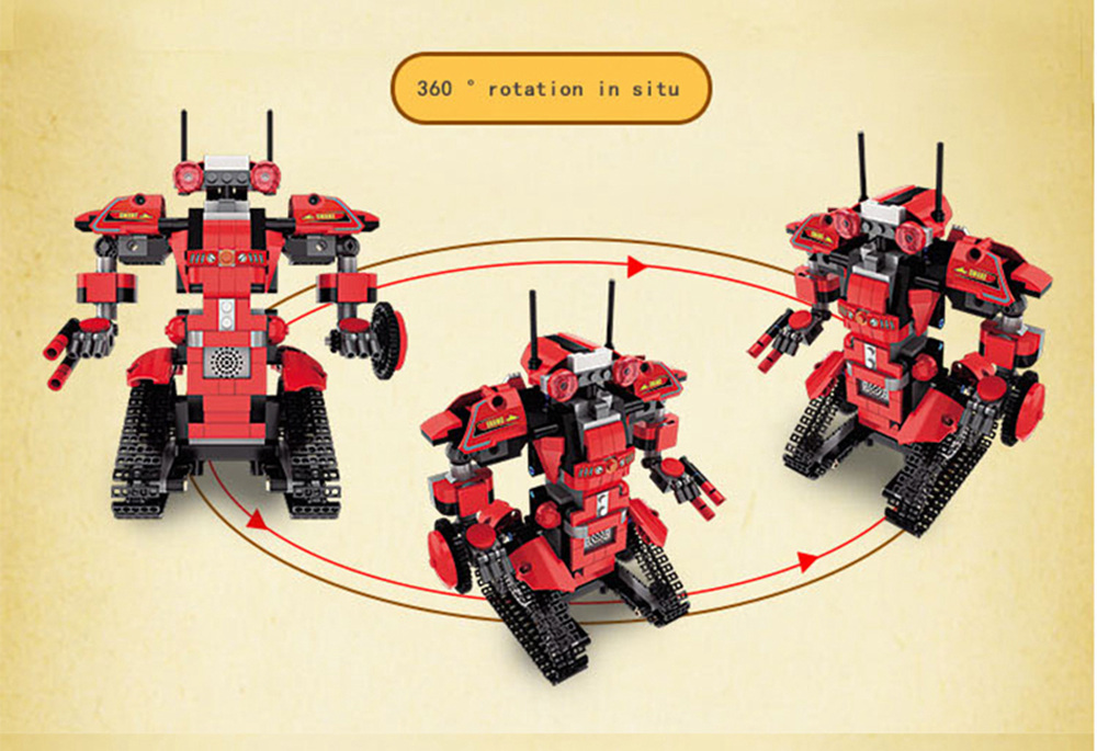 MoFun M1 BB13001 392PCS 2.4G 4CH DIY Smart Remote Control Building Block RC Robot Toy