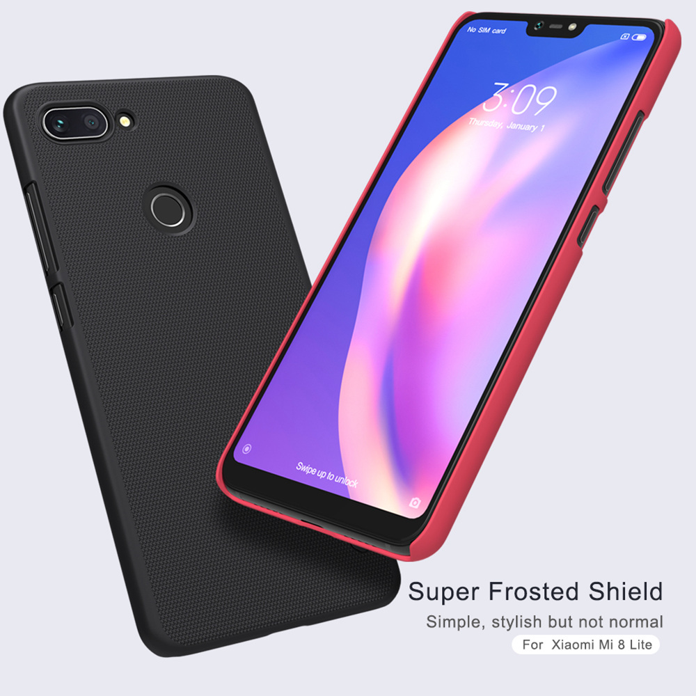 NILLKIN Matte Hard Phone Case for Xiaomi Mi 8 Lite Protective Back Cover - Gold