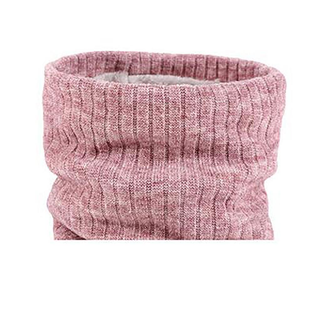 S02 Unisex Cashmere Knitting Scarf Neck Warmer Pink