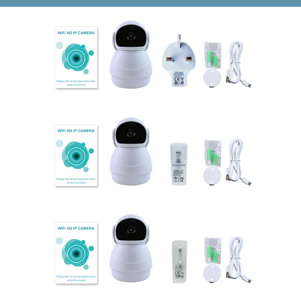 JINVISECURITY JV-XW2M10 1080P Wifi Smart IP Camera 360 Degree Panoramic Navigation Voice Intercom - White UK Plug