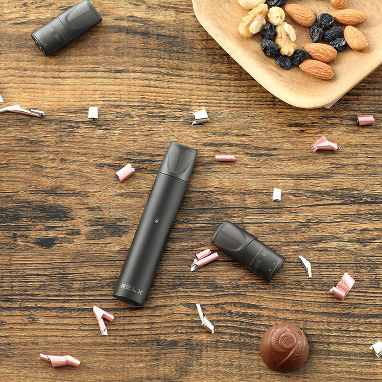 RELX E-Cigarette Kit Replaceable Cartomizer 350mAh Battery with Micro USB Cable - Classic Black