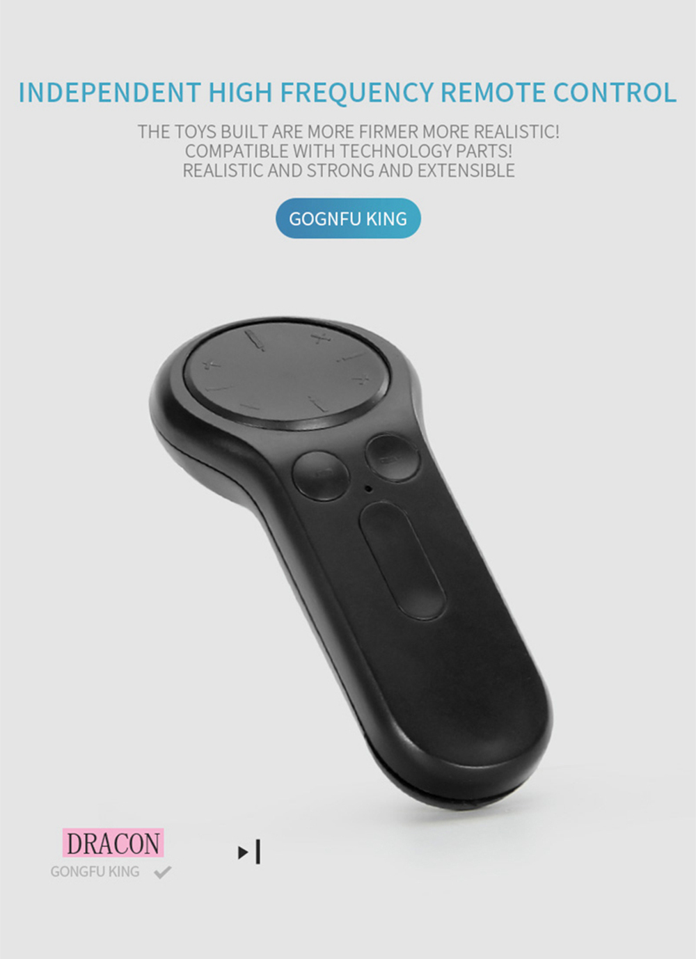 MoFun 13018 2.4G 4CH DIY Smart Remote Control Robot Building Block RC Battle Dragon Toy