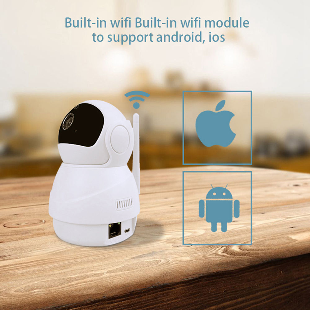 JINVISECURITY JV-XW2M10 1080P Wifi Smart IP Camera 360 Degree Panoramic Navigation Voice Intercom - White UK Plug
