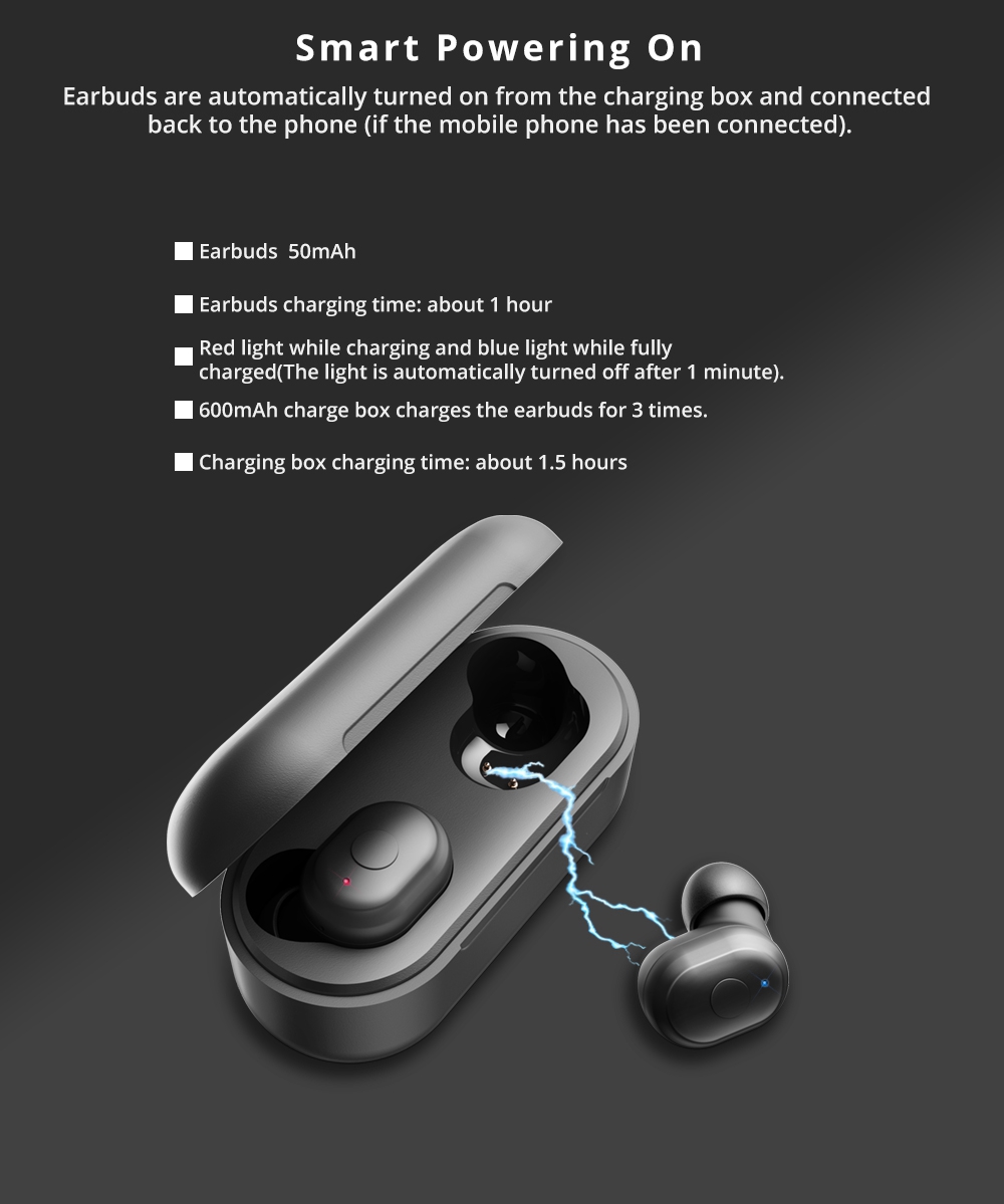 T11 Wireless Earbuds Bluetooth 5.0 Stereo Sound Black