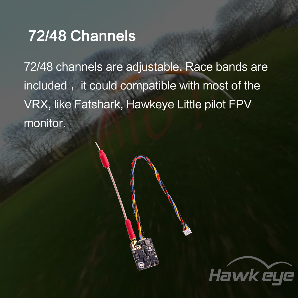 Hawkeye Firefly Fortress 960H TVL 2.1mm Micro FPV Camera AIO 1-6S 5.8G 0-200mW 72CH Transmitter VTX