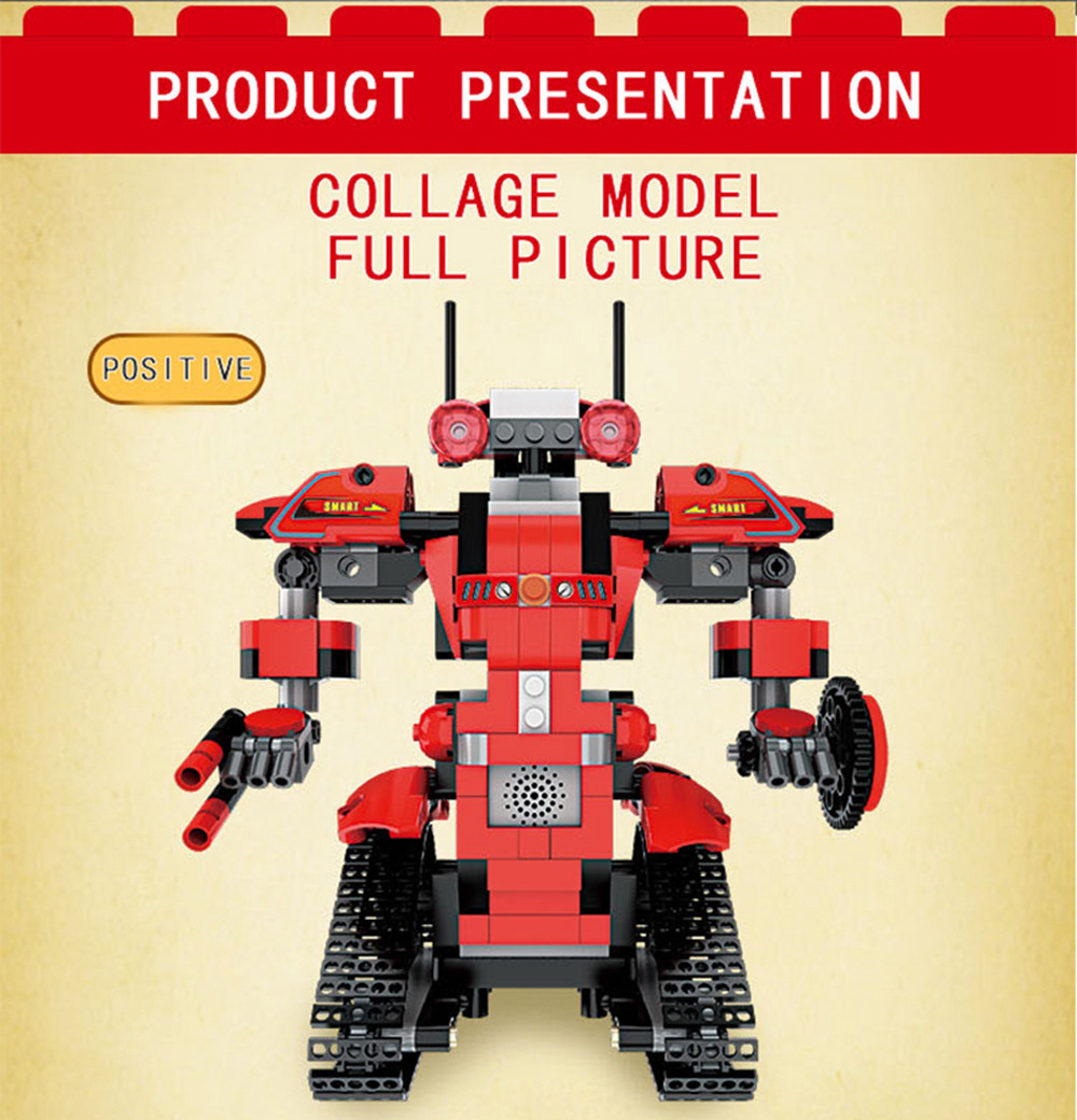 MoFun M1 BB13001 392PCS 2.4G 4CH DIY Smart Remote Control Building Block RC Robot Toy