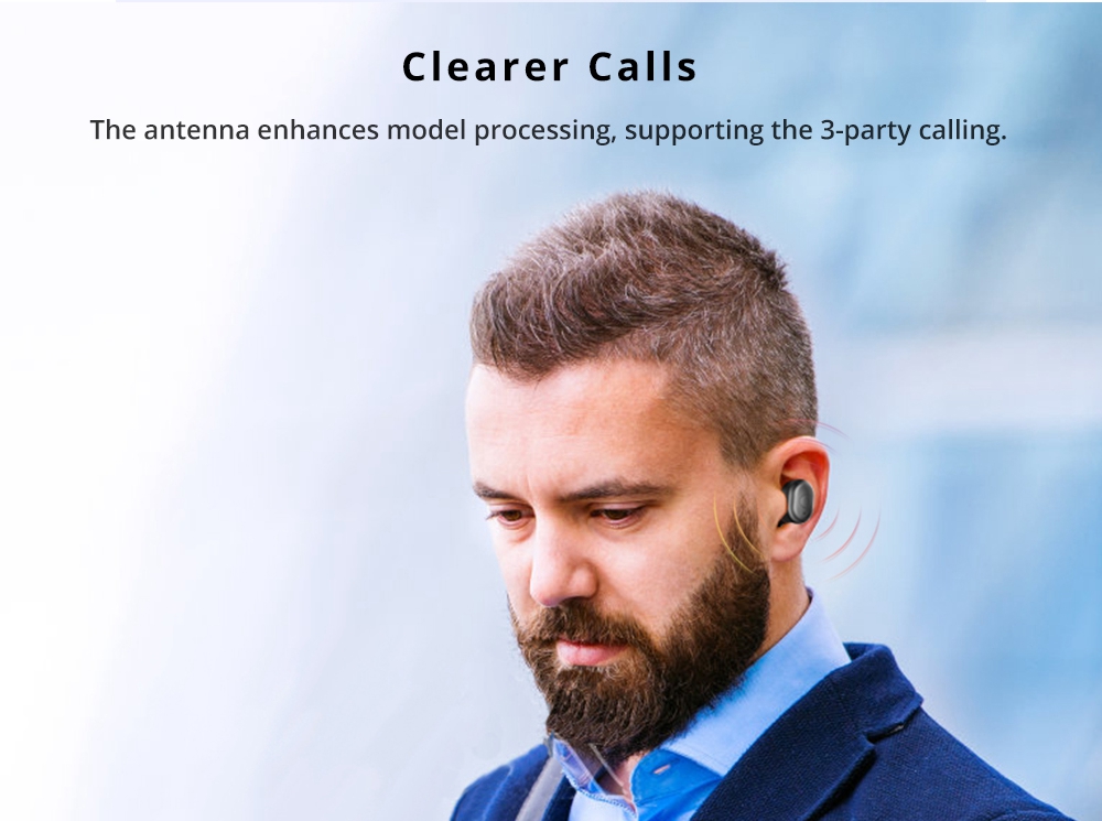 T11 Wireless Earbuds Bluetooth 5.0 Stereo Sound  - Black