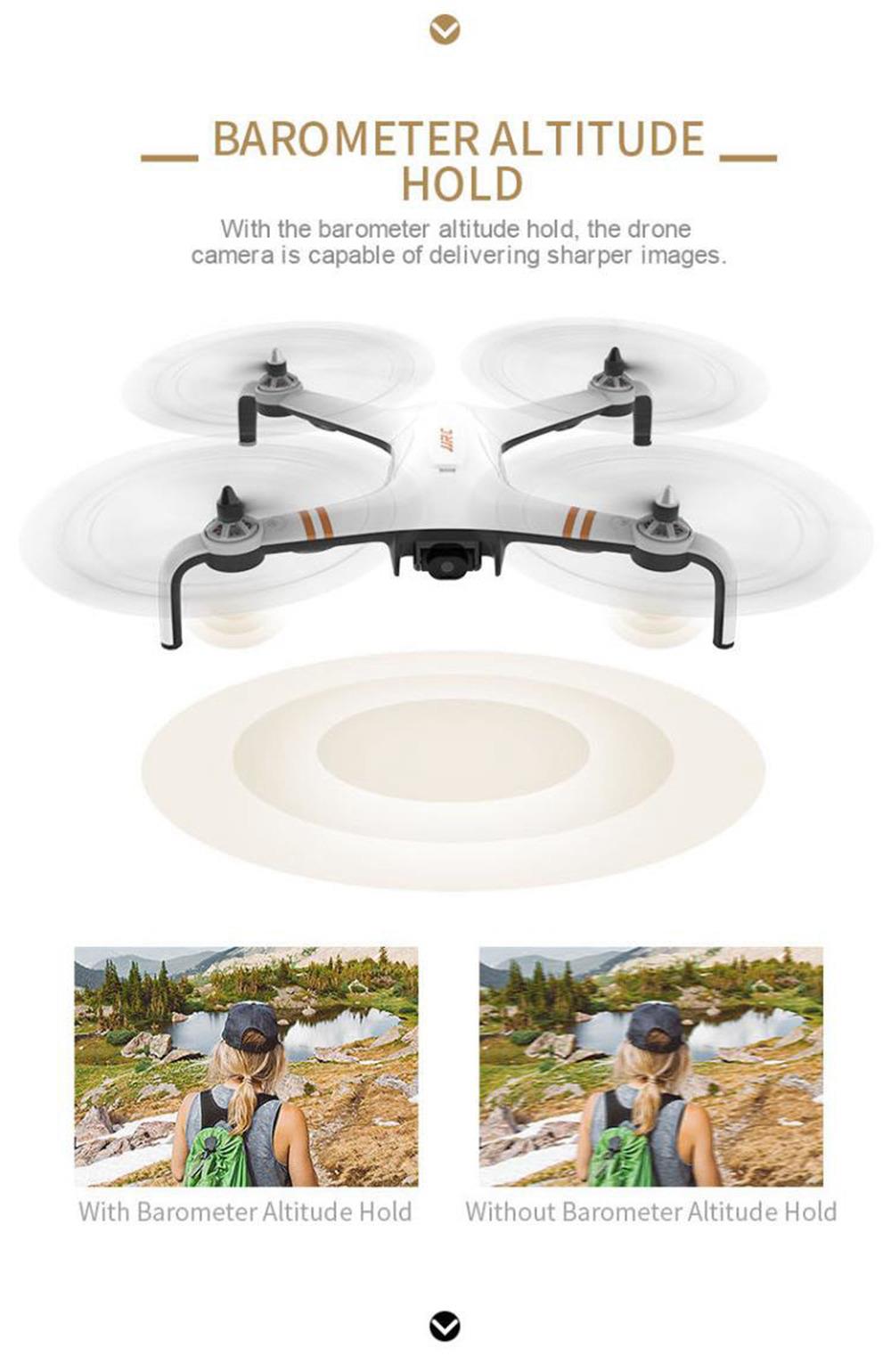 JJRC X7 SMART 1080P RC Drone RTF White Two Battery