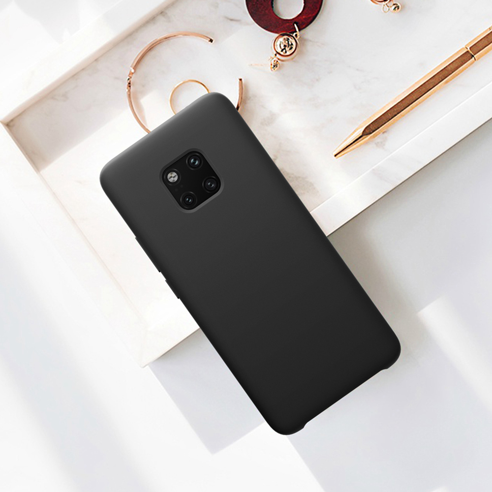 NILLKIN Silicon Phone Case for HUAWEI Mate 20 Pro Protective Back Cover - Black
