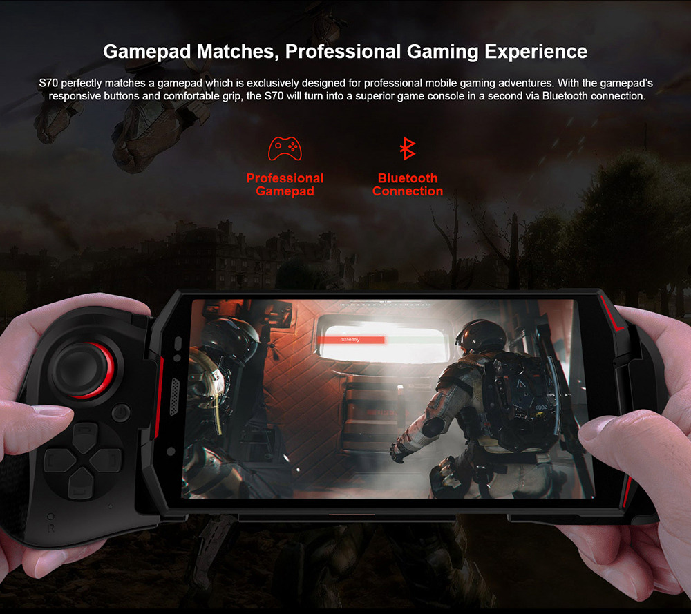 [HK Stock]DOOGEE S70 5.99 Inch 4G LTE Smartphone Helio P23 6GB 64GB 12.0MP+5.0MP Dual Rear Cameras Android 8.1 IP68 Fast Charge NFC - Red