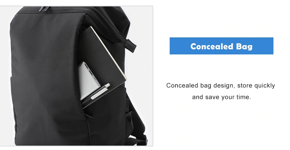 Xiaomi 90FUN Portable Creative Backpack Computer Bag - Gray