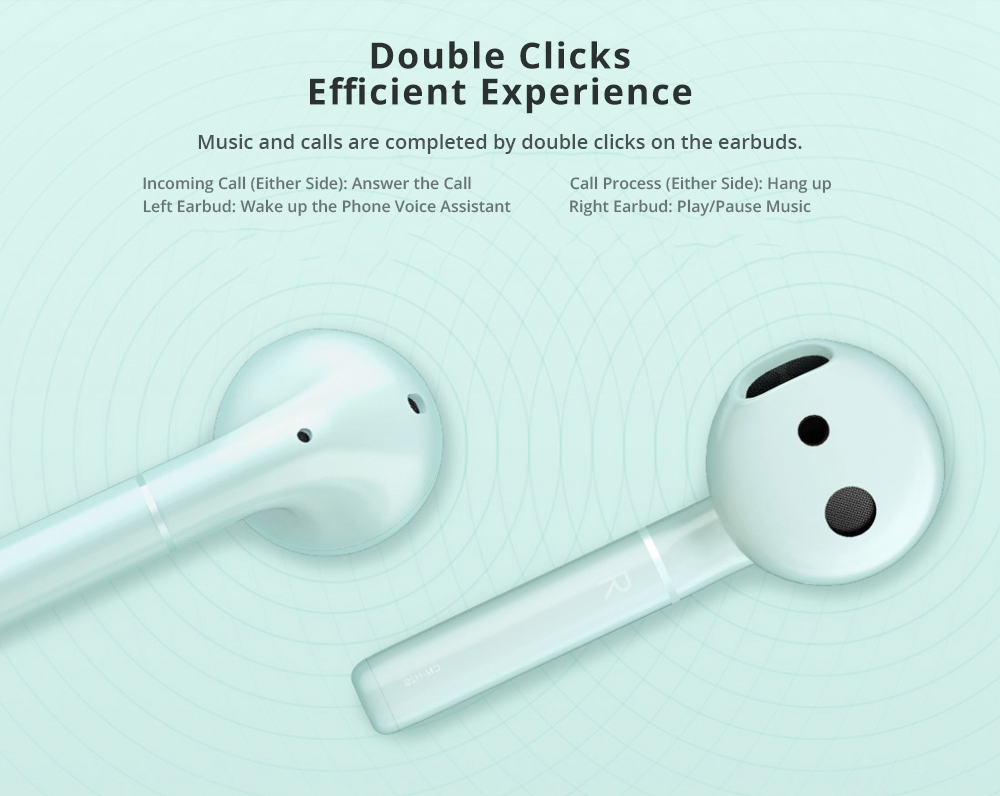 HUAWEI Honor FlyPods TWS Earbuds Bluetooth 5.0 Touch Control IP54 Water-resistant - Blue