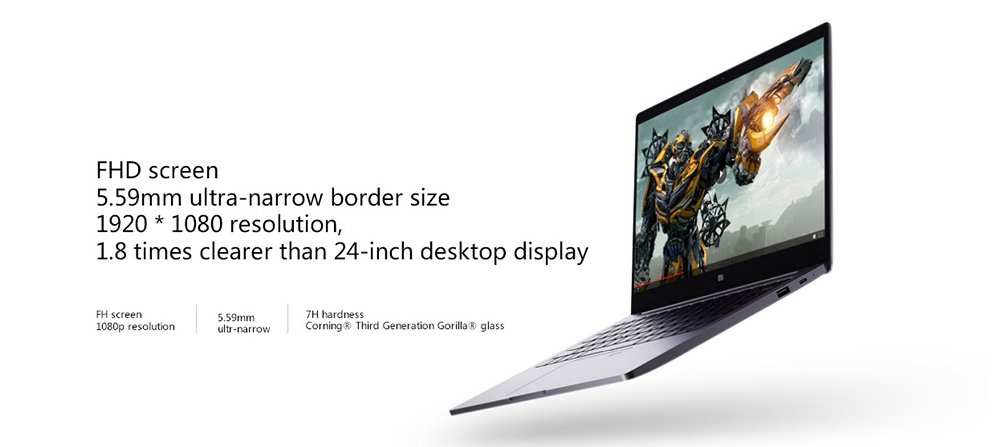 [HK Stock][Official Global Version]Xiaomi Mi Notebook Air 13.3" Enhanced Edition 1920*1080 Intel Core i5-8250U Quad Core 8GB DDR4 256GB SSD NVIDIA GeForce MX150 Fingerprints - Gray