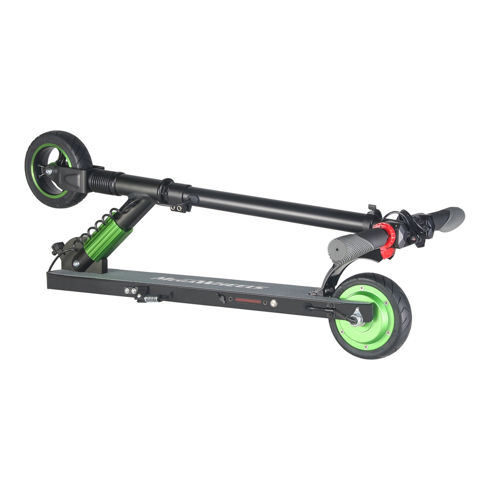 [US Stock] Megawheels S1-1-Green Folding Electric Scooter 250W Motor 23km/h E-ABS Technology Micro-Electronic Braking System US Plug - Green