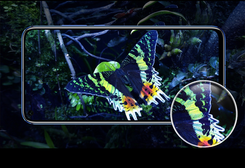 HUAWEI Honor V20 Hole-punch Display 6.4 Inch 4G LTE Smartphone Kirin 980 8GB 128GB 48.0MP+TOF Dual Rear Cameras Android 9.0 NFC Type-C Fast Charge - Blue