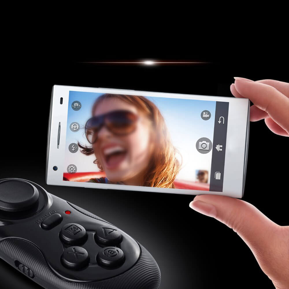 Multi-function Wireless Bluetooth Selfie Remote Controller GamePad - Black