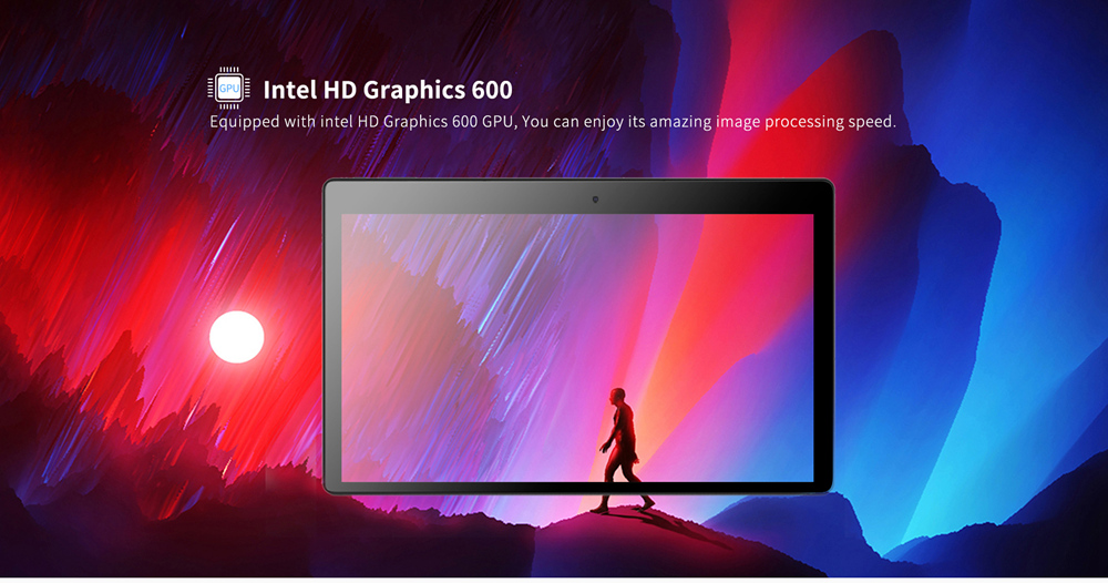 ALLDOCUBE KNote 5 2 in 1 Tablet PC Intel Gemini Lake N4000 Quad Core 11.6" IPS Screen 1920*1080 4GB RAM 128GB SSD Windows 10 - Black+Gray