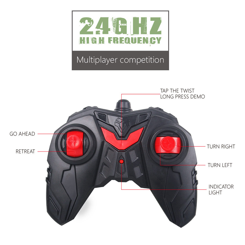 1086 2.4G 1:16 4CH Deformation Stunt Twisting Off-road Climbing RC Car RTR - Yellow